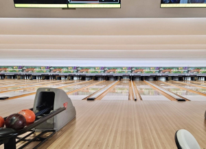 家族でボーリング場へ